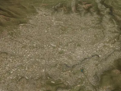 San Salvador - 3D City Topography Terrain 3D Model Pack