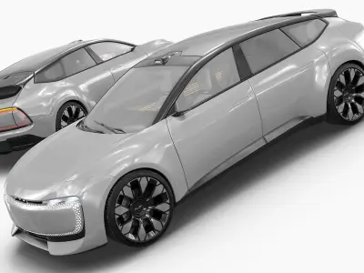  Audi E Futuristic Crossover Gray 