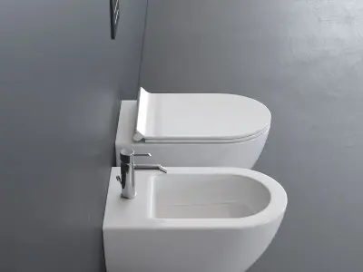 GALASSIA Dream Wall-Hung WC art 7312 art 7313 Low-poly 3D model