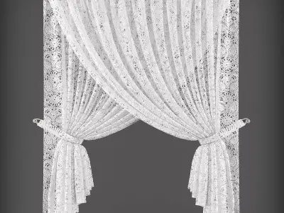 Curtain 3D model 297 Low-poly 3D model