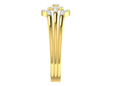 Solitaire Engagement Wedding Ring 3dm STL OBJ FBX Render Details 3D print model order