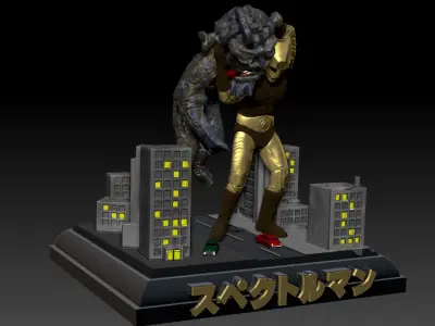 Spectreman - The Man-monster 3D print model