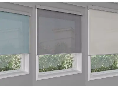 Roller Blinds- TRETUR And Window 3D model