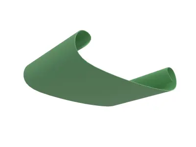 Scroll Paper v1 004 Low-poly 3D model