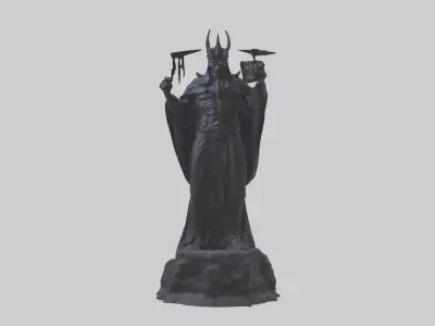 The Shadow King statue model 3D model