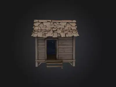 Old House Low-poly 3D model 4