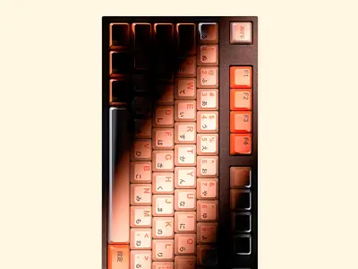 keyboard gaming china with great lighting 3D model