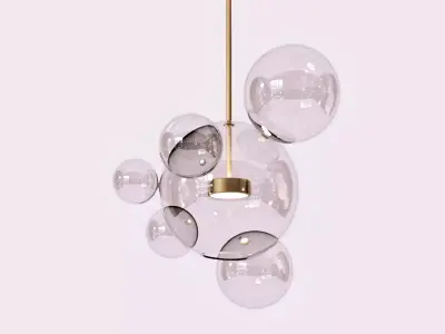 Bolle BLS4 and BLS6 Pendant Lamp 3D model