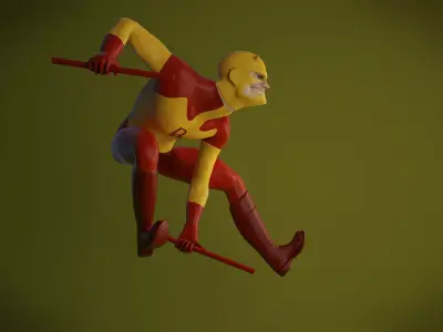Daredevil Rigged Model 3D model