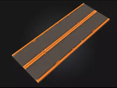 Futuristic Runway  Sleek Pathway to Tomorrow 3D model