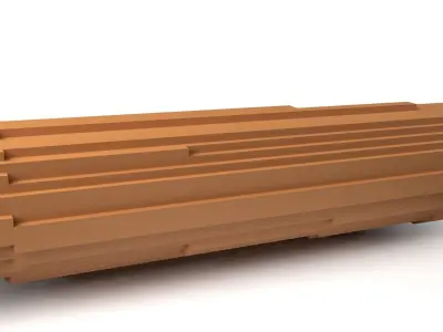 HippoII Minecraft Voxel Low-poly 3D model