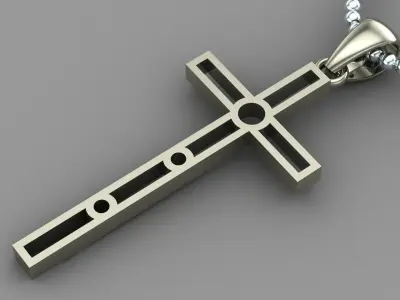 Light Gold Cross New Design  CP 57 3D print model