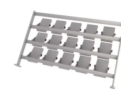 Stadium Lights Panel 3D model