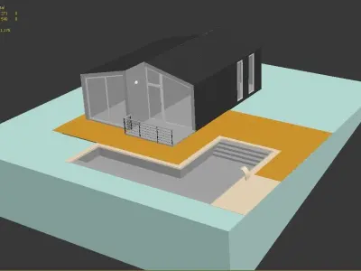 Modular house 3D model
