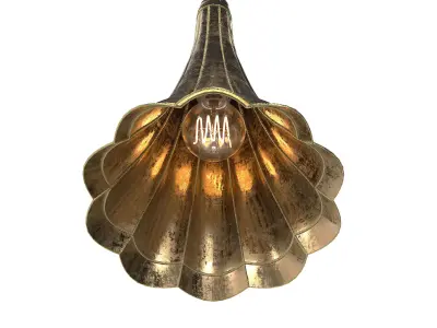 Gramophone Quirky Vintage Pendant Light 3D model