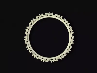 mirror circular ring 3D model