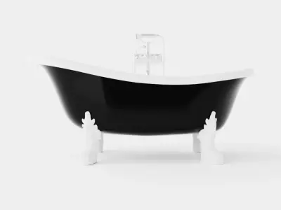 Bath tub Low-poly 3D model