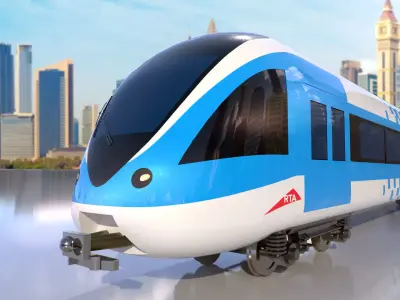 Dubai metro 3D model