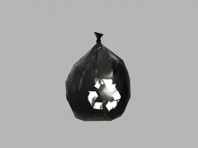 GARBAGE BAG GAME READY Low-poly 3D model