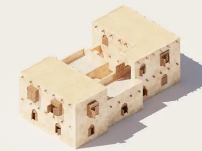 Ancient Desert House 5 3D model