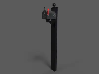 Mail Boxes Pack Low-poly 3D model