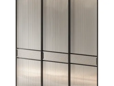 Slide glass door 3D model