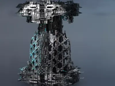 Eldritch tower Ruin  3D model