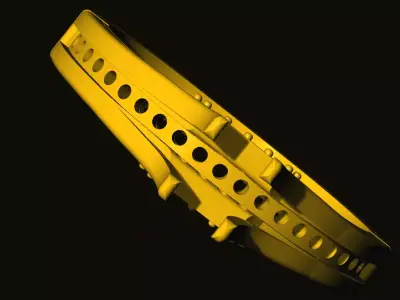 rings bracelet with holes 3D print model