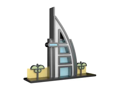 Al Arab Tower  3D model