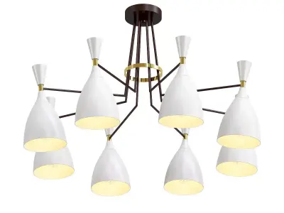 lumion light chandelier - gold 3D model