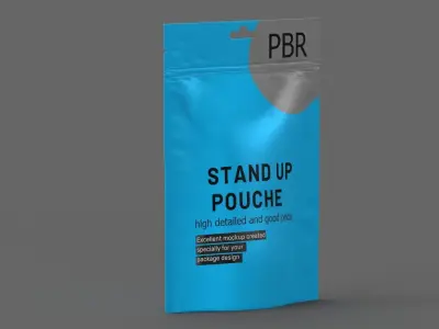 stand up pouch v9 PBR 3D model
