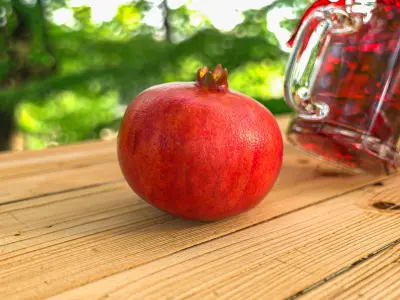 Pomegranate juice splash 3D model