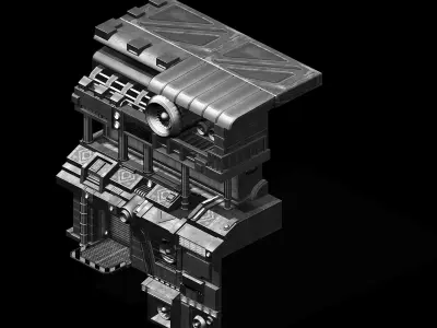 Titan - Small Base - Weapon Shop 03 3D model