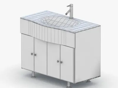 1571 - Sink Low-poly 3D model