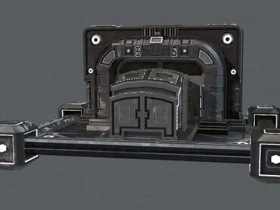 Sci-fi cartoon Model Low-poly 3D model