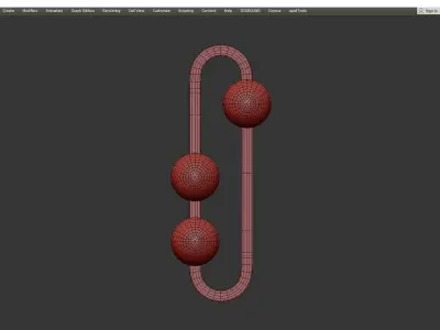 DIKA SCONCE Low-poly 3D model