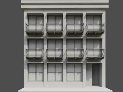 Building 001 3D model