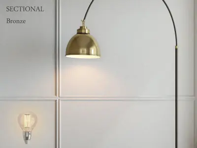 Pottery Barn  Winslow Arc Sectional Floor Lamp 3D model