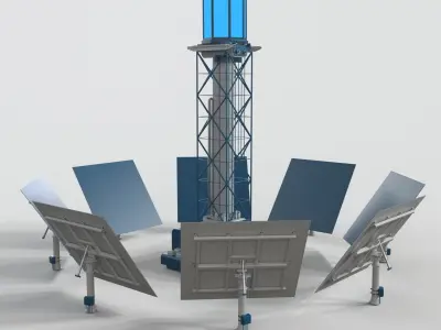 Solar Tower 3D model
