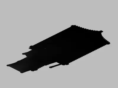 Game Building - Yan overlooking the house 05 3D model