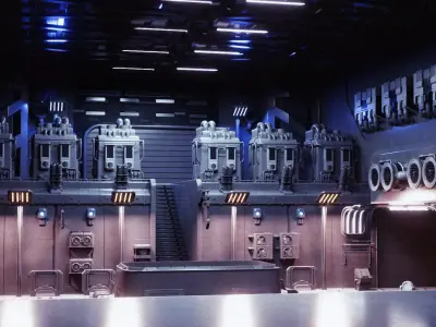 Sci Fi City Assets 3D model