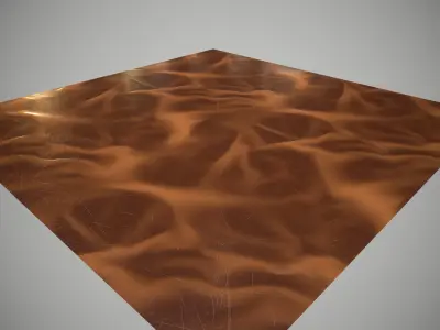 Orange crystal pbr material Texture