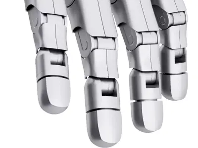 Robot hand Low-poly 3D model