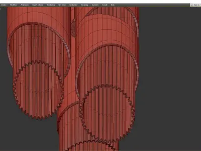 Ceiling lamp Dryscott Low-poly 3D model