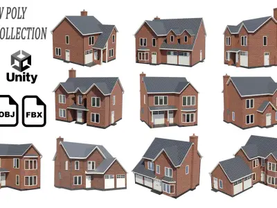 British House Model Collection 3D Model Pack