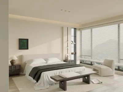 Comfortable bedroom 3D model
