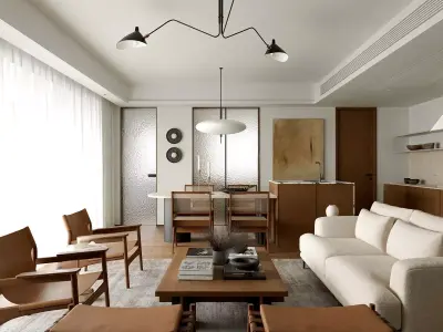 Interior Living Room Scene  3D model