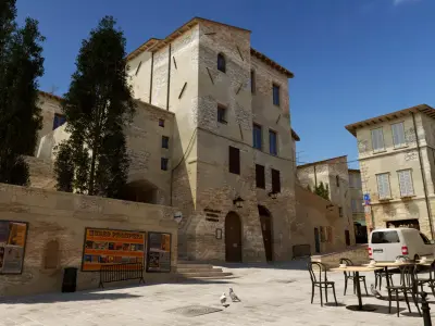 Old Town in Italy 3D model
