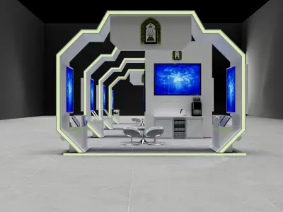 booth 3D model