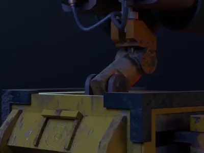 Wall-E wall e robot wallpaper Low-poly 3D model